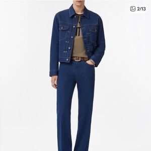 John Varvatos Men's Straight Leg Blue Jeans